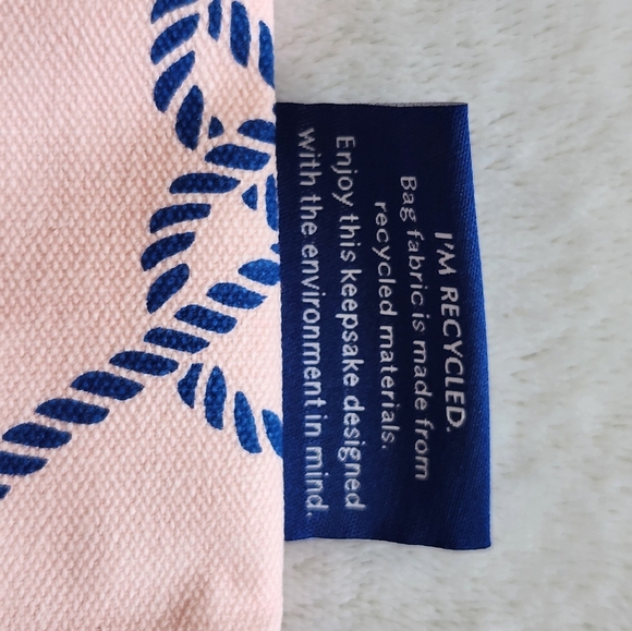 Estee Lauder Nautical Pink Canvas Tote Weekender Beach Bag NEW - Picture 4 of 4